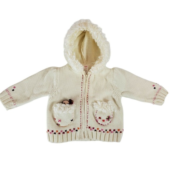Gymboree Girls 6-12 MOS Hooded Zipper Jacket Warm Cute Peruvian Doll Peru Cotton - Picture 10 of 10